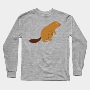 Curious beaver Long Sleeve T-Shirt